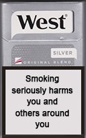 WEST SILVER cigarettes 10 cartons